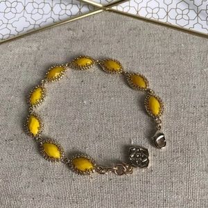 NWOT Kendra Scott Jana Bracelet In Yellow